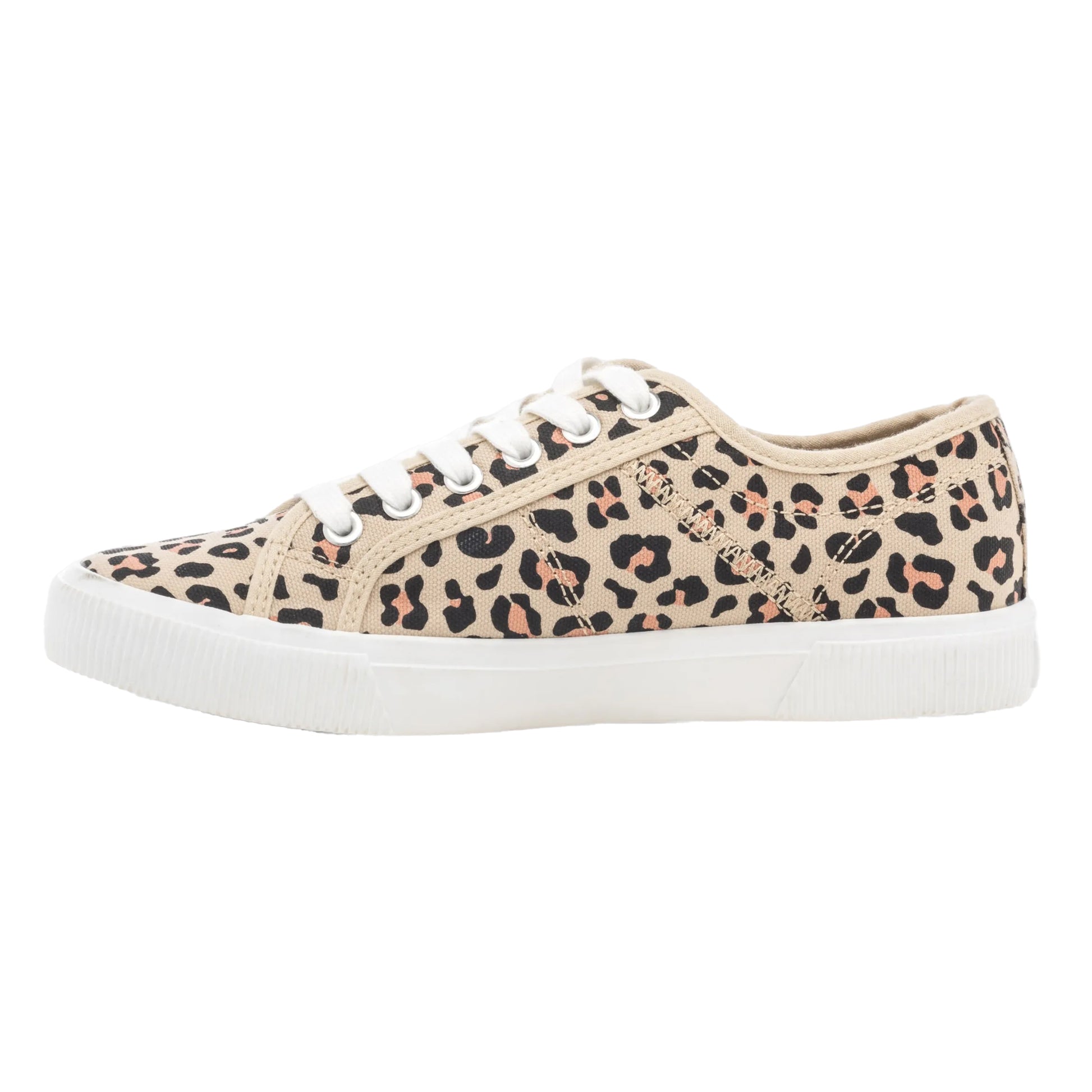 Cream-Leopard - Side - Only Womens-Ladies Onlnicola Trainers