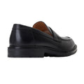 Black - Back - Base London Mens Ivey Leather Loafers