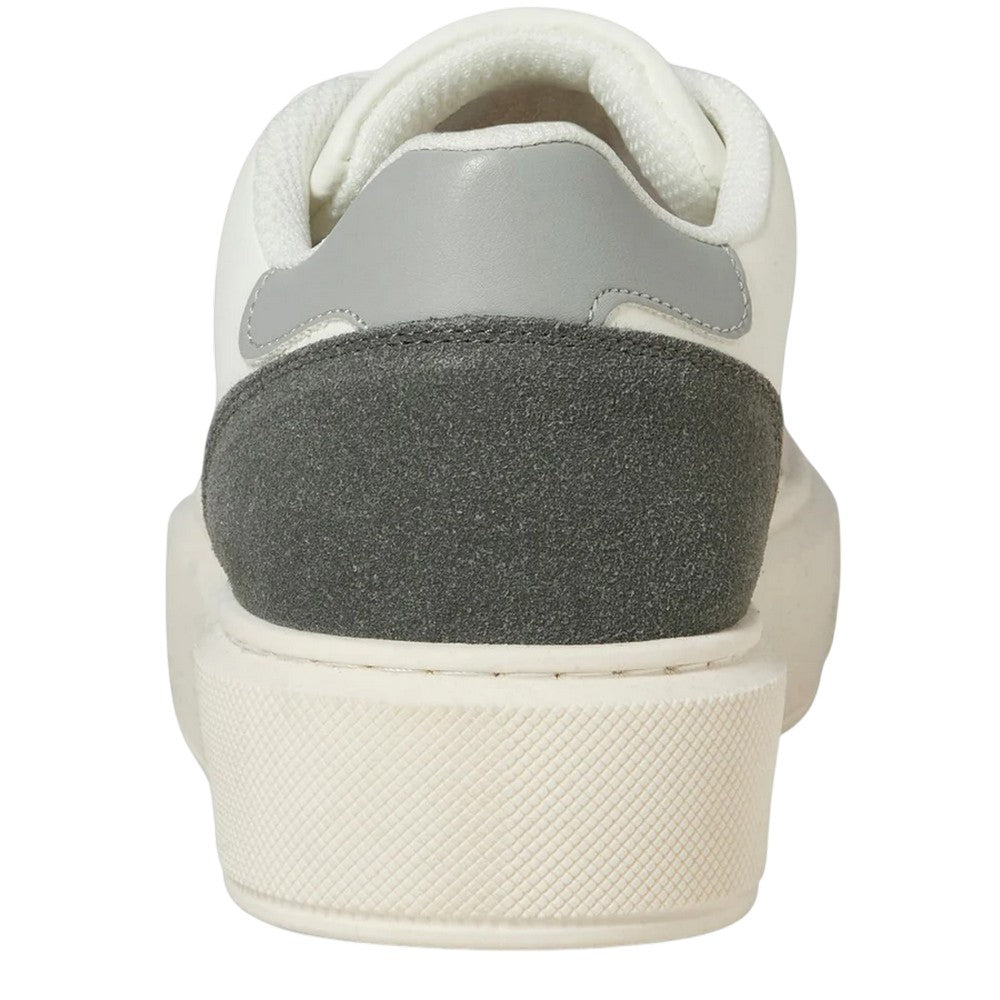 White-Vapour-Blue-Castle Rock - Back - Jack And Jones Mens Aspire Court Trainers