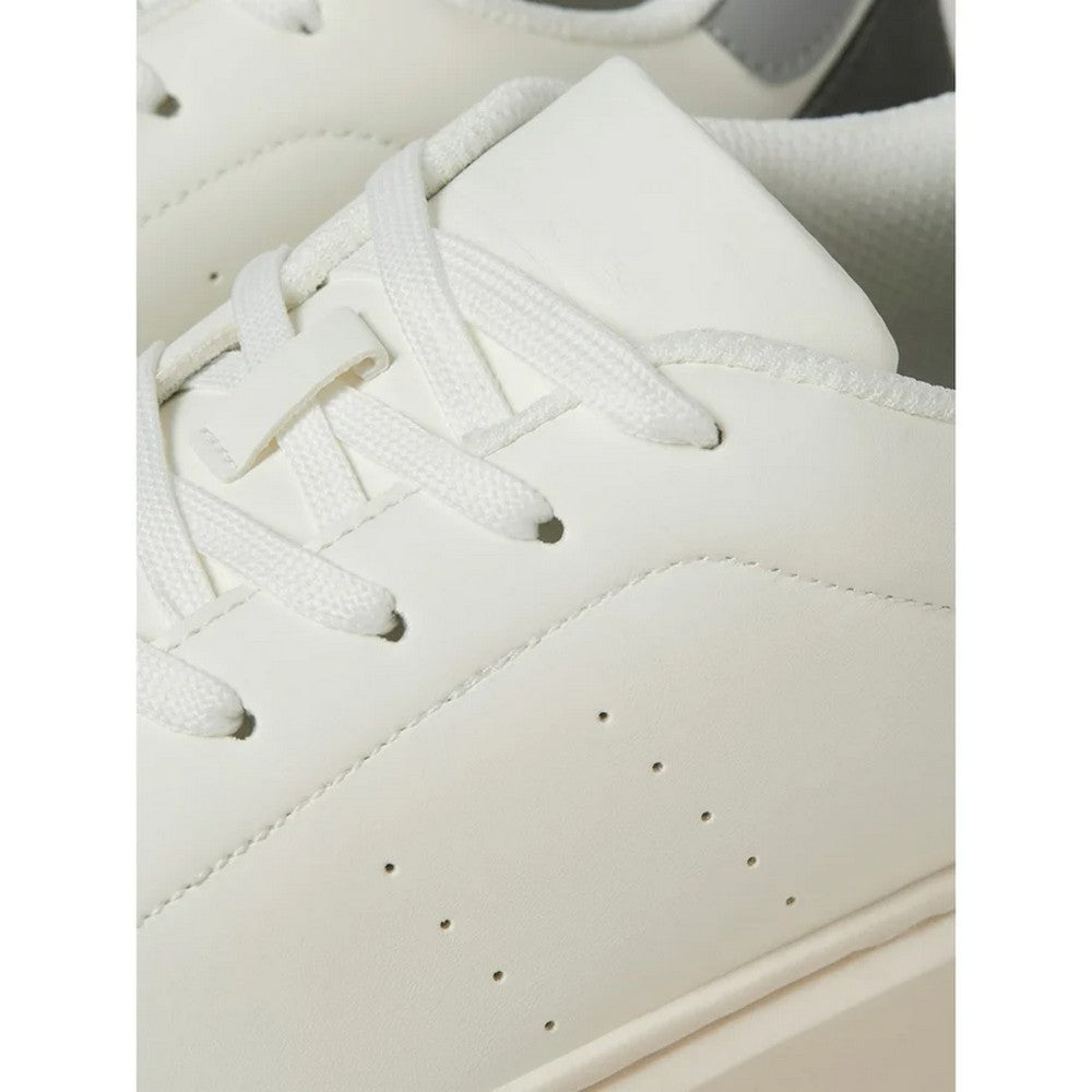 White-Vapour-Blue-Castle Rock - Pack Shot - Jack And Jones Mens Aspire Court Trainers