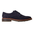 Navy - Lifestyle - Base London Mens Mawley Suede Derby Shoes