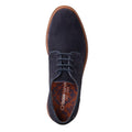 Navy - Pack Shot - Base London Mens Mawley Suede Derby Shoes