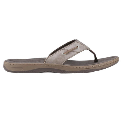 Brown - Lifestyle - Sperry Womens-Ladies Batfish Leather Flip Flops