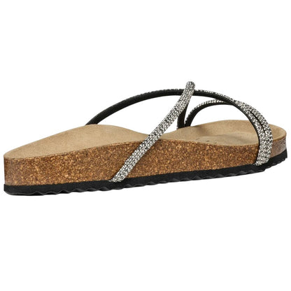 Black-Silver - Back - Geox Womens-Ladies D Brionia R Sandals