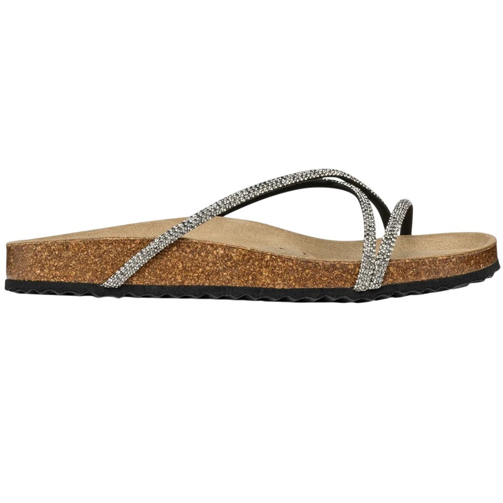 Black-Silver - Lifestyle - Geox Womens-Ladies D Brionia R Sandals
