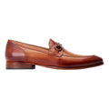 Burnt Tan - Lifestyle - Base London Mens Russo Buckle Leather Loafers