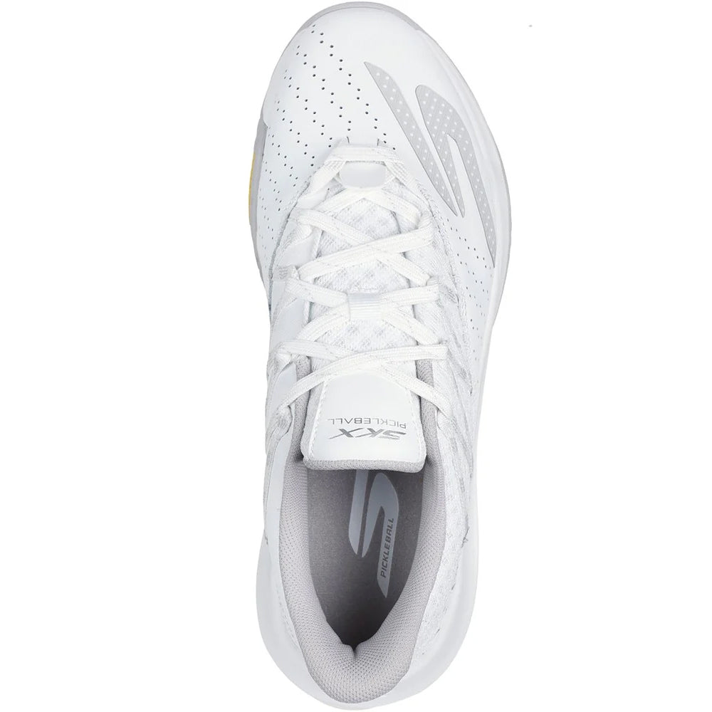 White - Pack Shot - Skechers Mens Viper Court Rally Leather Trainers