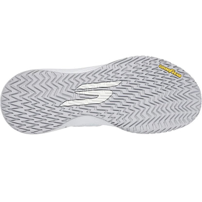 White - Back - Skechers Mens Viper Court Rally Leather Trainers