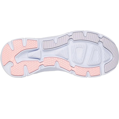 Off White-Pink - Back - Skechers Womens-Ladies D´Lux Walker 2.0 Active Pace Trainers