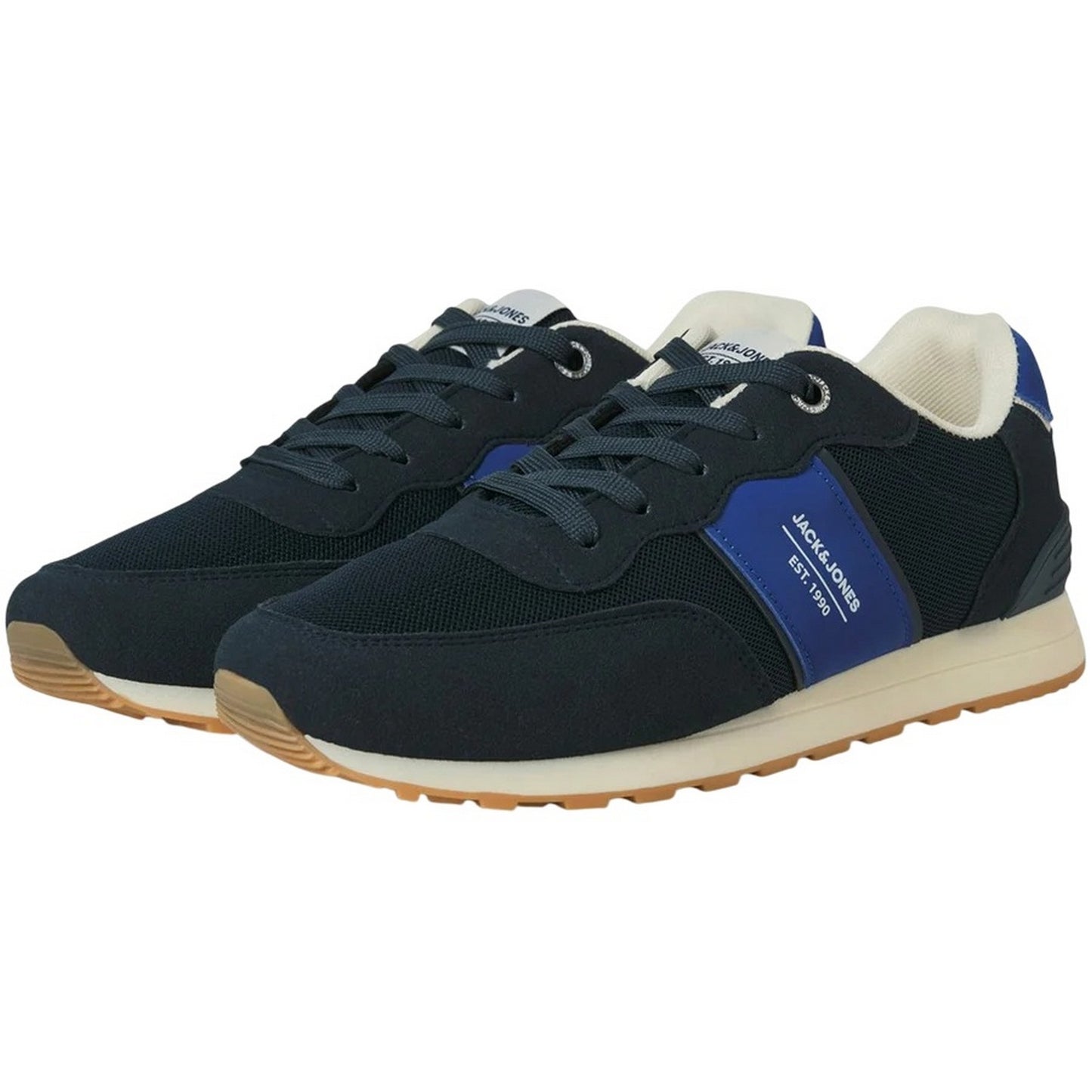 Medieval Blue - Front - Jack And Jones Mens Spirit Runner Trainers