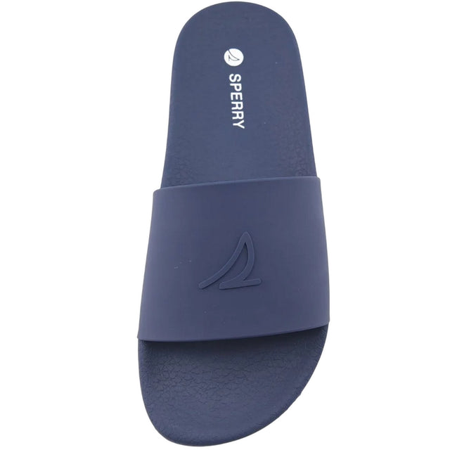Navy - Side - Sperry Unisex Adult Freeboard Sliders