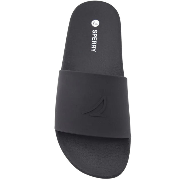 Black - Side - Sperry Unisex Adult Freeboard Sliders