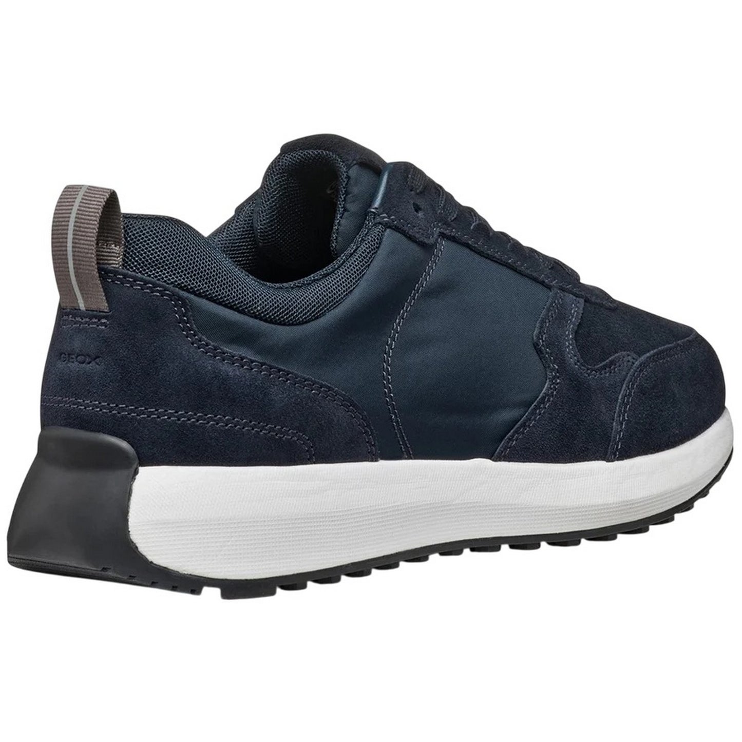 Navy - Back - Geox Mens U Volpiano Suede Trainers