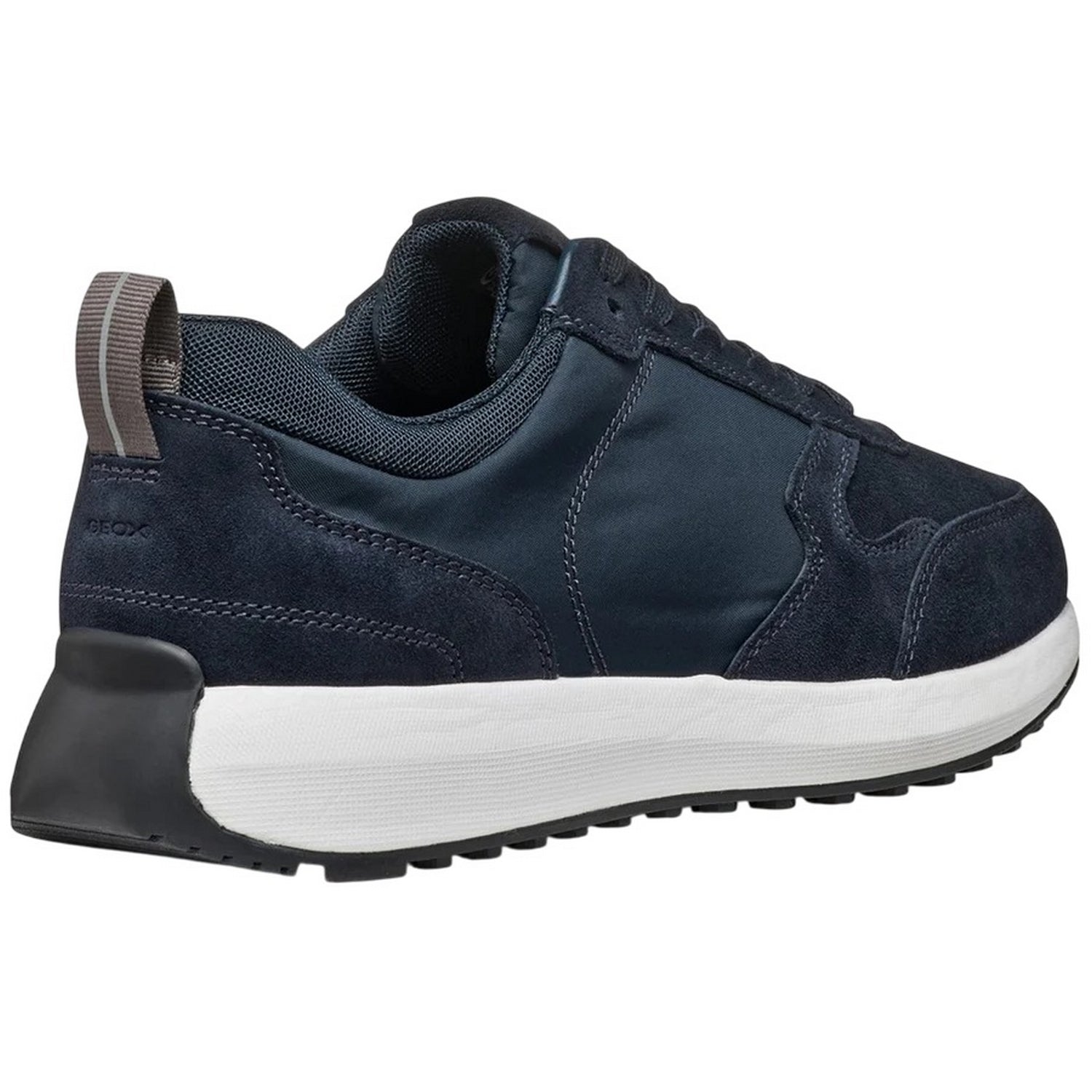 Navy - Back - Geox Mens U Volpiano Suede Trainers