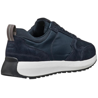 Navy - Back - Geox Mens U Volpiano Suede Trainers