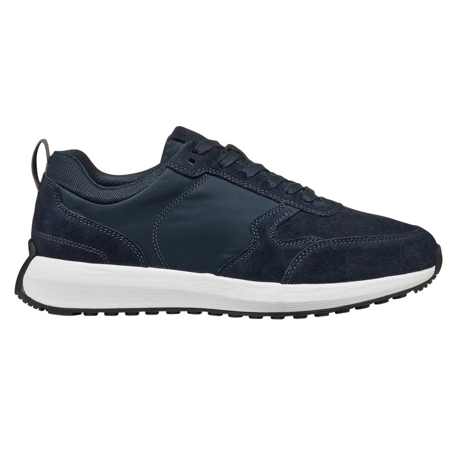 Navy - Lifestyle - Geox Mens U Volpiano Suede Trainers