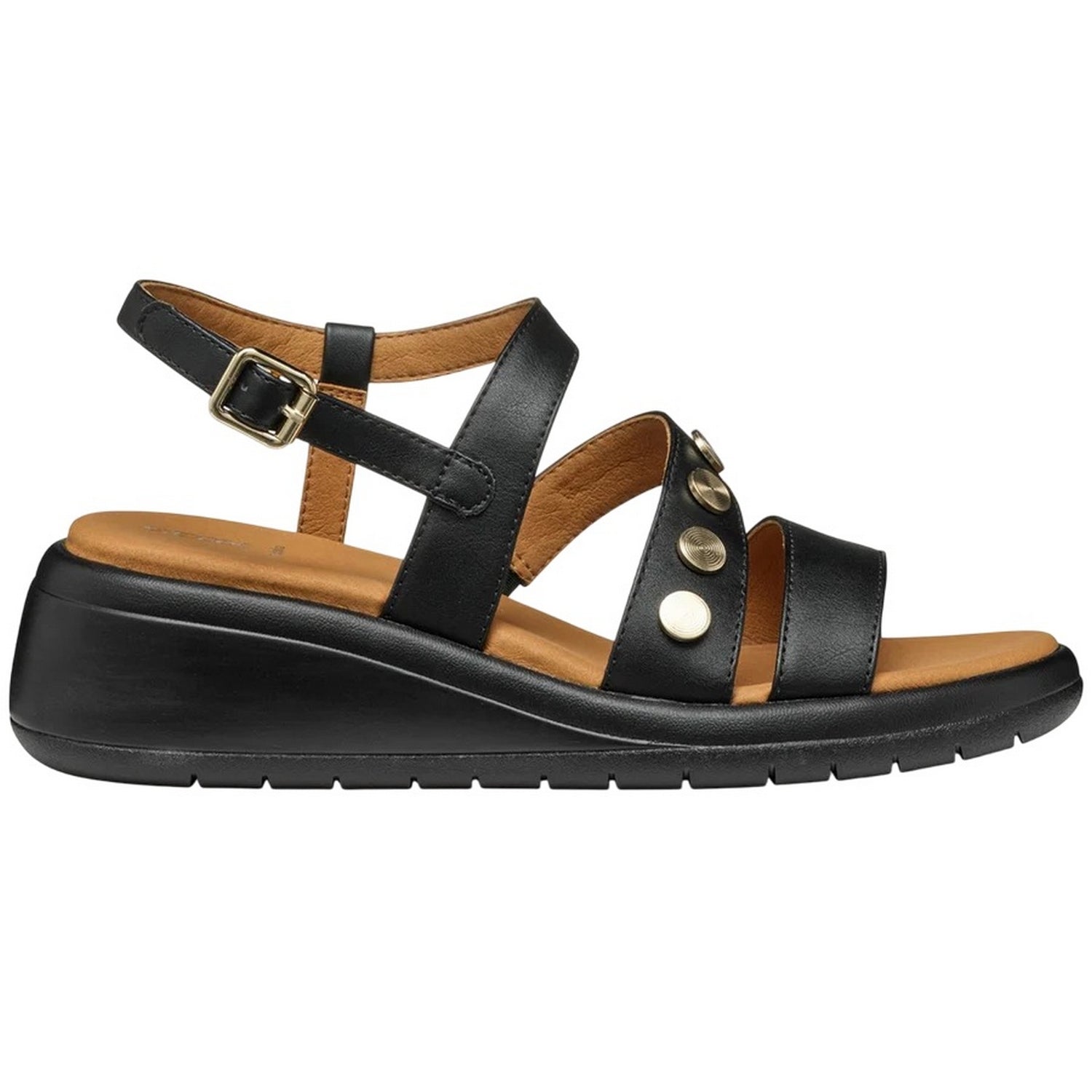 Black - Side - Geox Womens-Ladies D Meliconia Sandals
