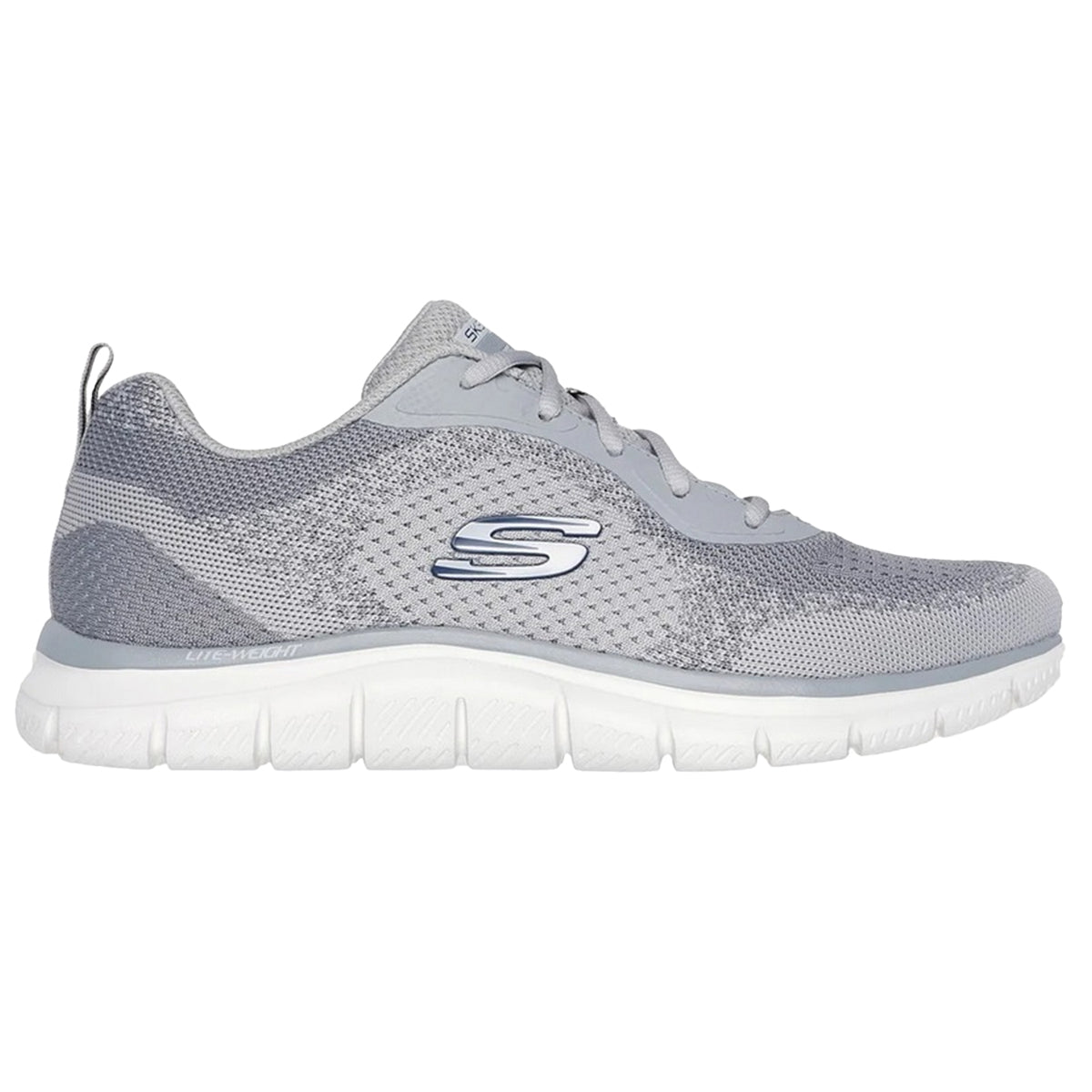 Grey - Back - Skechers Mens Track Glendor Trainers