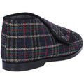 Check - Side - GBS William Great British Touch Fastening Bootee - Mens Slippers - Mens Bootee