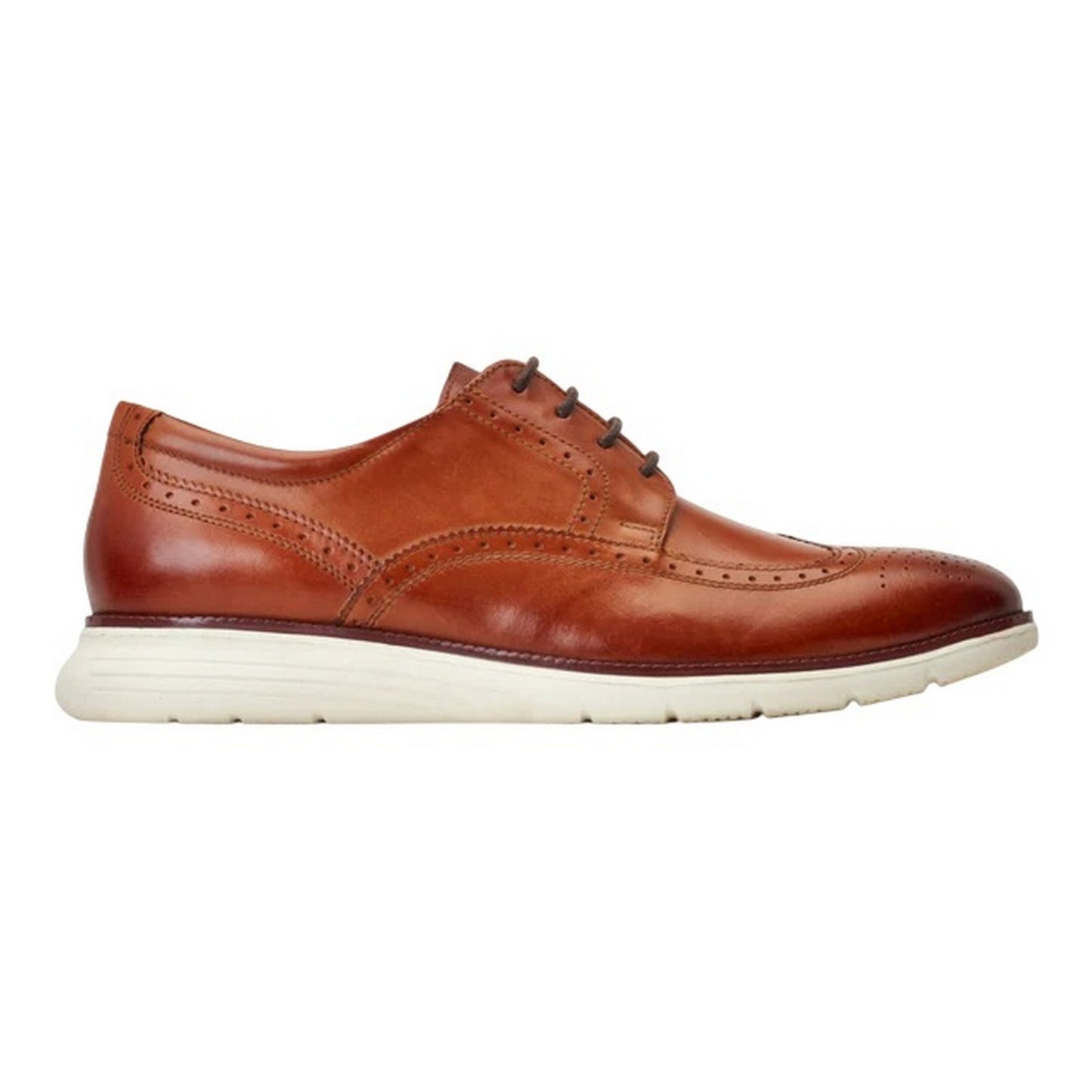Burnt Tan - Lifestyle - Base London Mens Flight Leather Brogues