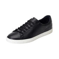 Black - Front - Base London Mens Tucker Leather Soft Trainers