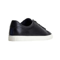Black - Back - Base London Mens Tucker Leather Soft Trainers