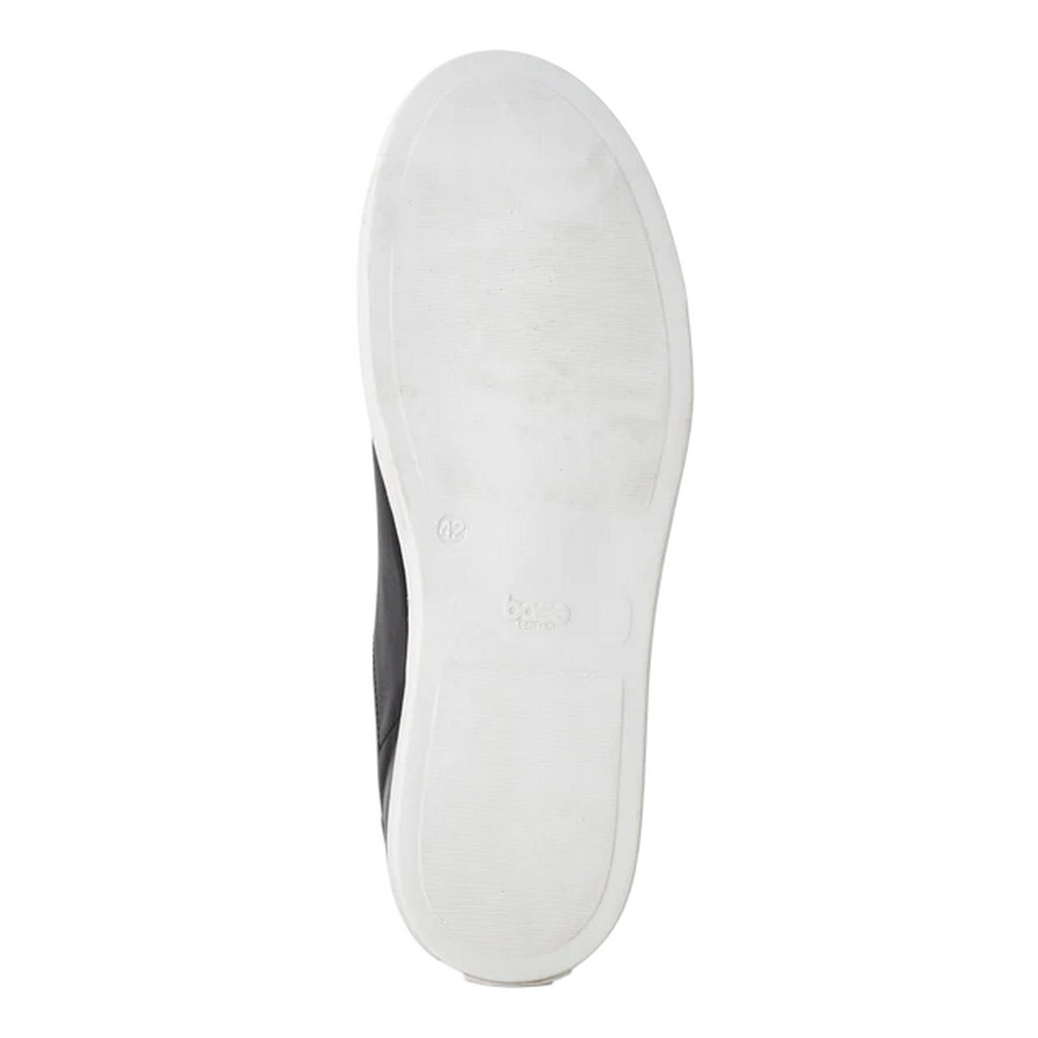 Black - Side - Base London Mens Tucker Leather Soft Trainers