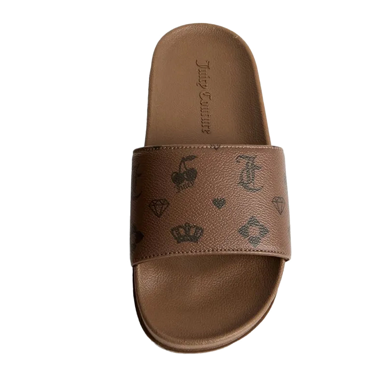Black-Brown - Lifestyle - Juicy Couture Womens-Ladies Mia Monogram Sliders