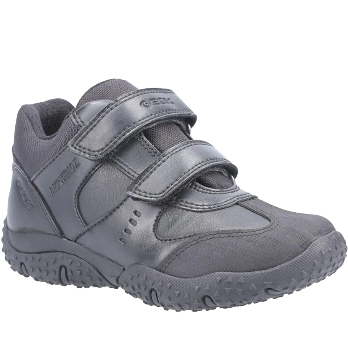 Black - Front - Geox Boys Baltic ABX Touch Fastening Trainers