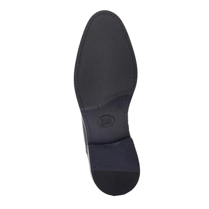 Black - Back - Base London Mens Corbin Leather Oxford Shoes