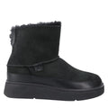 All Black - Side - FitFlop Womens-Ladies Gen-FF Mini Leather Ankle Boots
