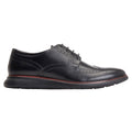 Black - Back - Base London Mens Flight Leather Brogues