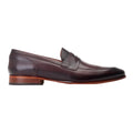 Bordo - Side - Base London Mens Bruno Leather Penny Loafers