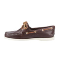 Brown - Back - Sperry Mens Authentic Leather 2 Eyelet Boat Shoes
