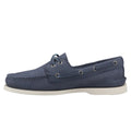 Dark Blue - Back - Sperry Mens Authentic Leather 2 Eyelet Boat Shoes
