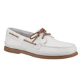 White-Gum - Front - Sperry Mens Authentic Leather 2 Eyelet Boat Shoes