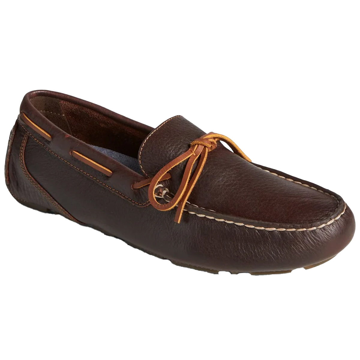 Amaretto - Front - Sperry Mens Davenport 1-Eye Leather Loafers