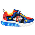 Royal Blue-Red - Side - Geox Boys Ciberdron Super Mario Trainers