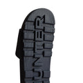 Navy - Side - Hunter Womens-Ladies Core Embossed Sliders