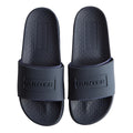 Navy - Front - Hunter Womens-Ladies Core Embossed Sliders
