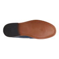 Navy - Side - Base London Mens Garfield Leather Penny Loafers
