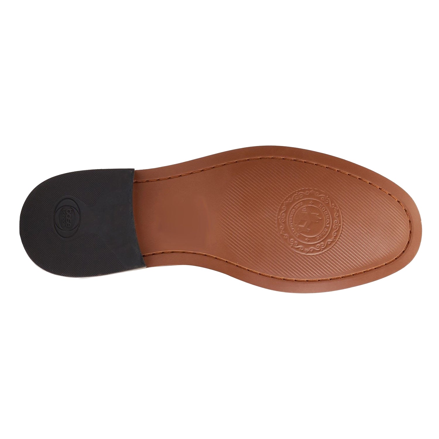 Brown - Side - Base London Mens Madison Leather Loafers