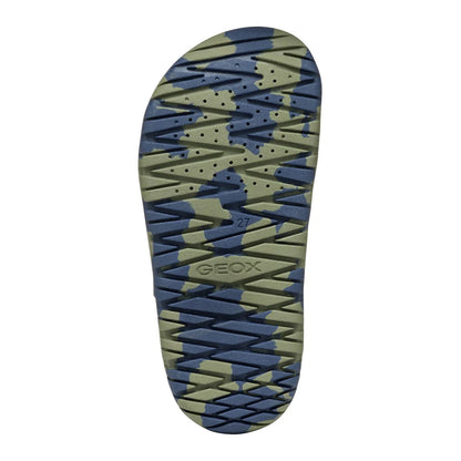 Navy-Military - Back - Geox Boys fusbetto Sandals