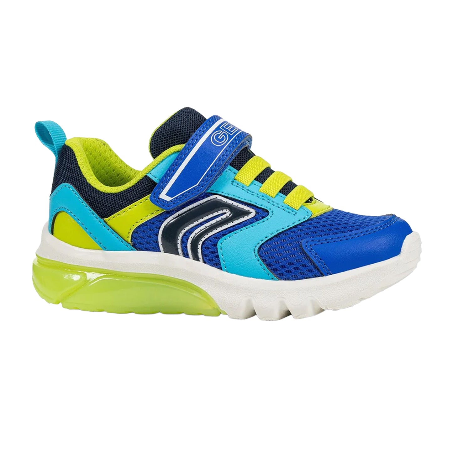 Royal Blue-Lime - Lifestyle - Geox Boys Ciberdron Light Up Trainers
