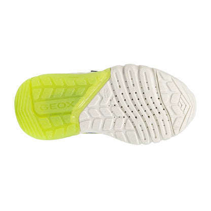 Royal Blue-Lime - Close up - Geox Boys Ciberdron Light Up Trainers