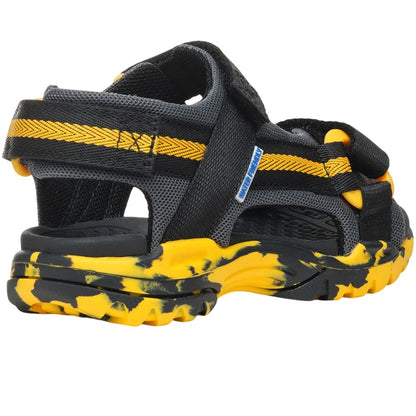 Black-Yellow - Lifestyle - Geox Boys Borealis Sandals