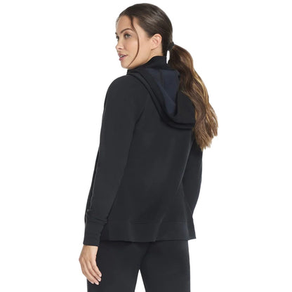 Black - Back - Skechers Womens-Ladies Skechluxe Elevate Hooded Jacket