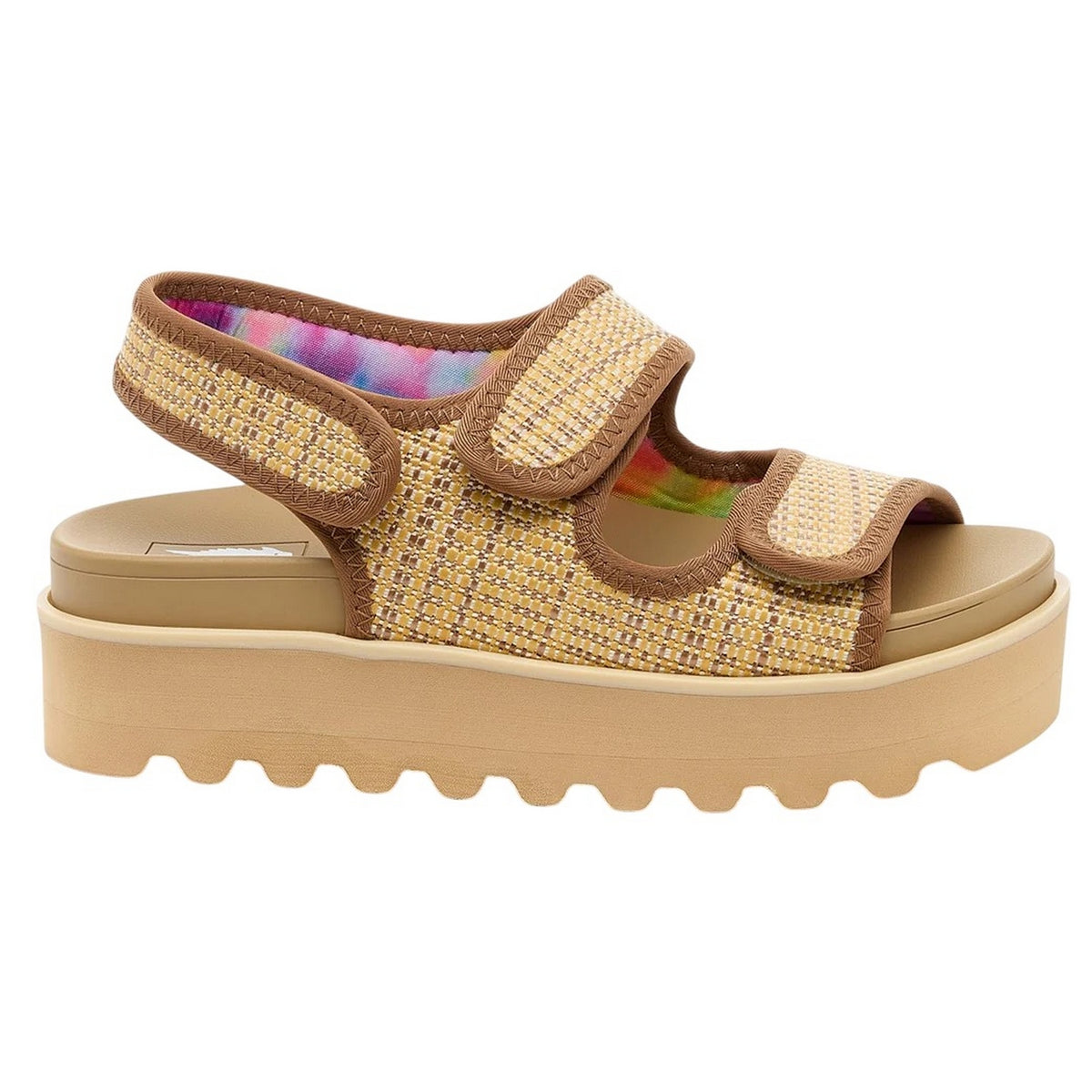 Natural - Side - Rocket Dog Womens-Ladies Balmy Raffia Sandals