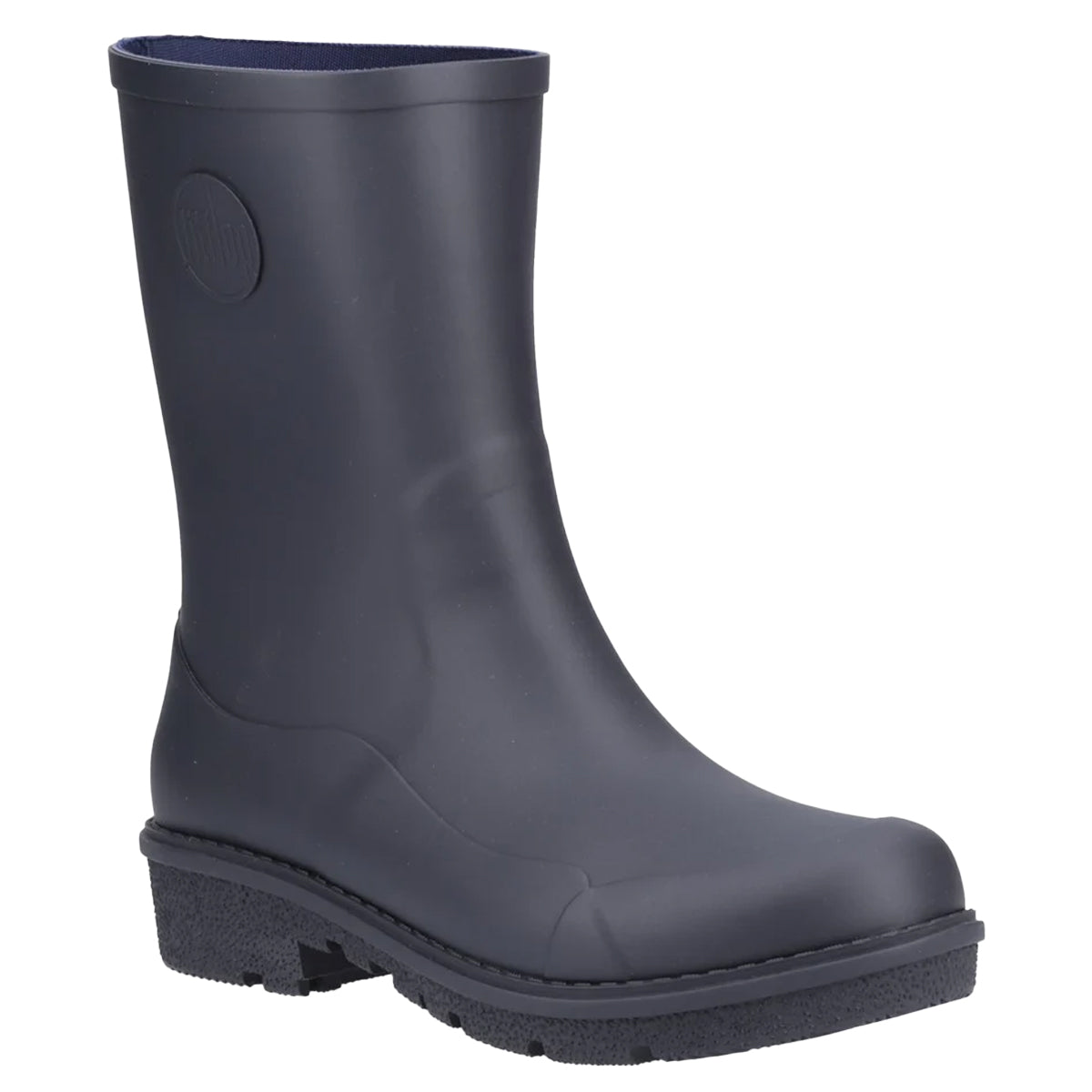 Midnight Navy - Front - FitFlop Womens-Ladies Wonderwelly Short Wellington Boots