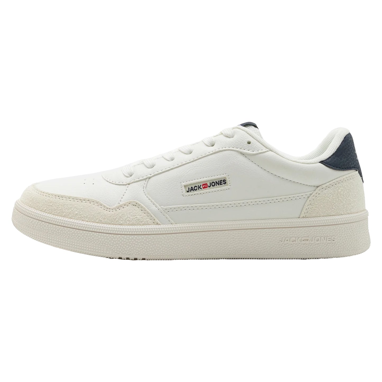 White-Navy Blazer - Side - Jack And Jones Mens Bounce Trainers